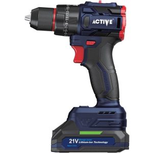 دریل پیچگوشتی چکشی اکتیو مدل AC3217BL ظرفیت ۲۱ ولت براشلس